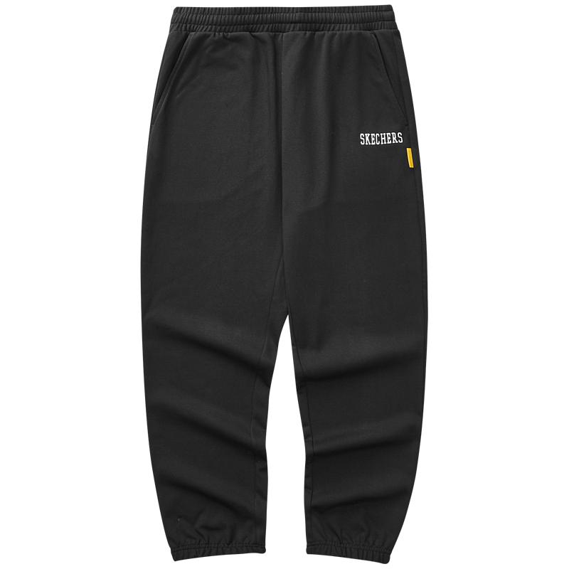 Skechers斯凯奇夏季男装束脚裤运动裤休闲裤轻质柔软舒适针织卫裤