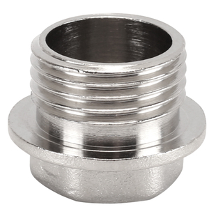 黄铜外丝堵头4分内丝水管堵帽家用DN15管道闷头外牙丝堵内牙管帽