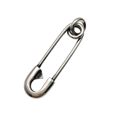 纯银回形针大曲别针潮流吊坠