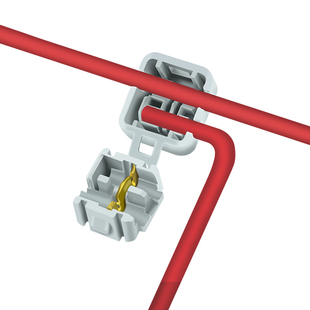 迷你型T型免破线快速接线端子分线夹取线器电流7a 0.75-1.5平方