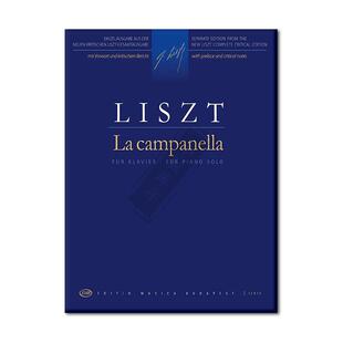 【特价】李斯特钟钢琴独奏 匈牙利布达佩斯原版乐谱书 Liszt Ferenc La campanella Piano Z12913