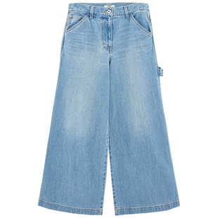 【THROW系列】SLY 春季低腰工装阔腿牛仔裤030HS011-0610