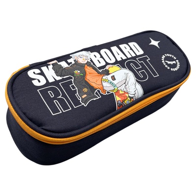 晨光急速梦想滑板笔袋牛津布材质大容量防水防摔文具收纳盒帅气滑板运动男生用学生儿童奖励创意时尚整理