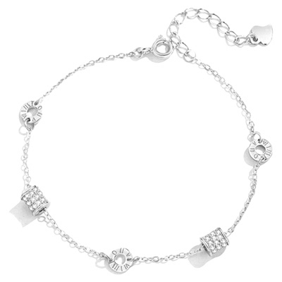 小蛮腰手链S925银女款罗马数字