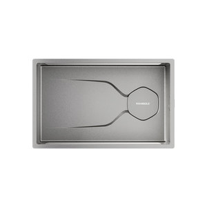 悍高厨房纳米石纹水槽手工单槽304不锈钢洗菜盆洗碗盆大单盆套餐