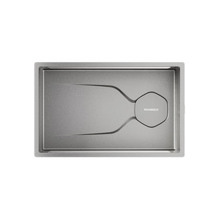 悍高厨房纳米石纹水槽手工单槽304不锈钢洗菜盆洗碗盆大单盆套餐