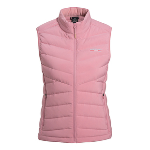 诺诗兰羽绒马甲女秋冬新款户外透气轻便鹅绒保暖徒步跑步运动背心
