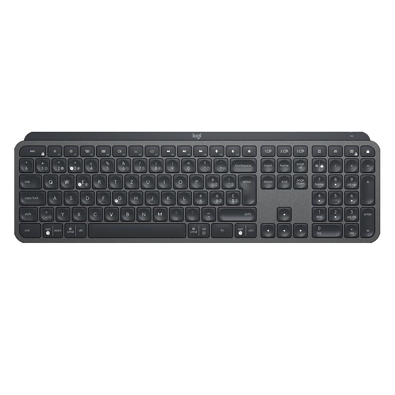 羅技大師系列MX Keys S無(wú)線藍(lán)牙鍵盤充電臺(tái)式筆記本電腦跨屏辦公