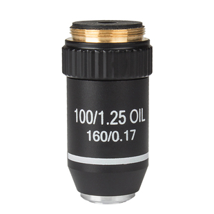 生物显微镜通用195消色差铜物镜4倍/10倍/20倍/40倍/60倍/100倍