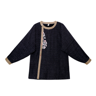 五弦檀音 清水溪汉初国风汉服圆领弓袋袖秋冬保暖改良八分马面裙