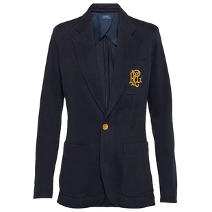 Polo Ralph Lauren 拉夫劳伦 女士 刺绣棉混纺西装外套 迷衣时尚