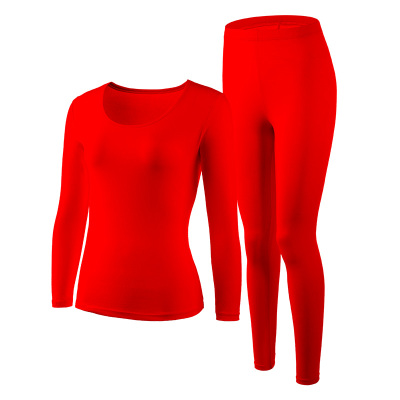 ab内衣保暖套装大红本命年圆领男女低领打底秋衣秋裤TJ00/TJ60