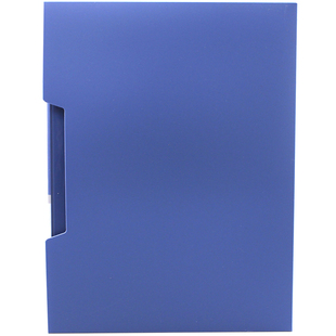 得力A4资料册透明插页文件夹翻页袋40/60张100页蓝色试卷整理琴谱