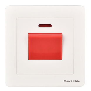 86型暗装水泵45A大功率冷气机曲架开关面板双刀双断电源双极开关