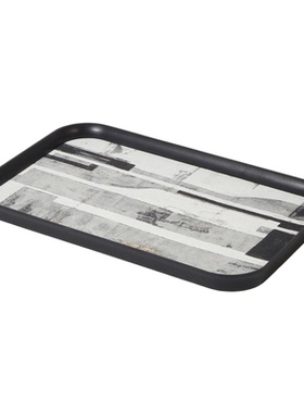 现代简约实木布艺圆形收纳盒托盘纸巾盒样板间客厅桌面装饰盒摆件