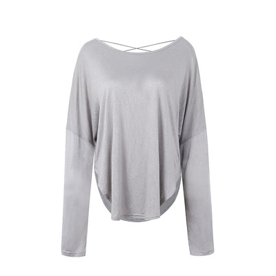 ANNERUN后背镂空长袖罩衫