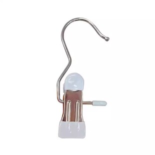 裤夹子家用无痕不锈钢多功能带挂钩裙子裤子收纳神器专用衣架裤架