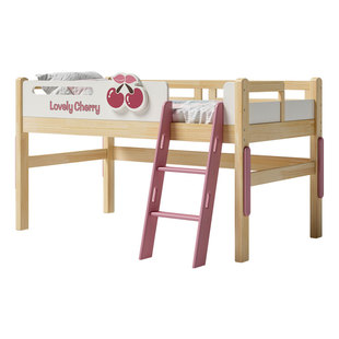 七叶木全实木中高床多功能可储物半高床小户型家用组合公主儿童床