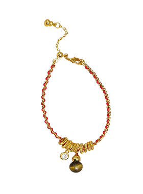 海蓝蓝新年本命年红绳编织手链