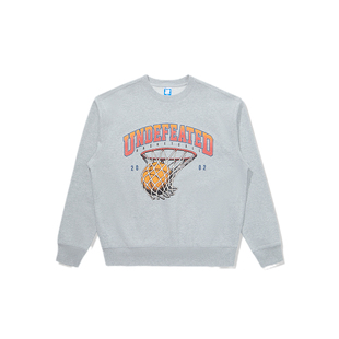 【五条杠篮球图案卫衣】UNDEFEATED潮流美式运动圆领卫衣