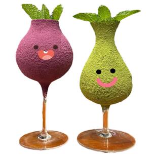 ins网红茄总同款菜总特调饮品高脚杯胡里胡涂杯复古气泡水玻璃杯