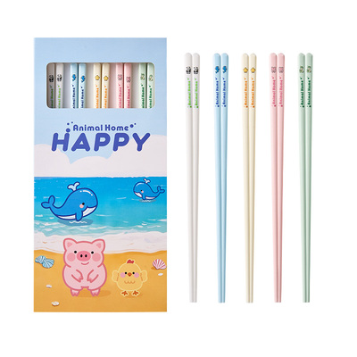 陶瓷筷子一人一筷家用高档新款抗防滑不易菌可爱家庭专人专用分餐