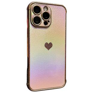 适用苹果16手机壳iphone15Pro新款14p硅胶ip13软壳16promax高级感渐变爱心全包摄像头ins超好看独特女款外壳