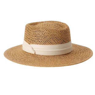 复古老钱风草帽法式大头围海边大帽檐手工编织防晒遮阳大码大号