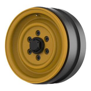 D1RC 1.9寸金属攀爬车仿真轮毂 D90路虎卫士骆驼杯复古轮毂