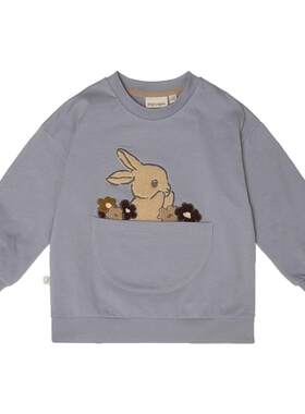 3Z清仓现货 丹麦 thatsmine FW24儿童中性卫衣卫裤套装毛衣