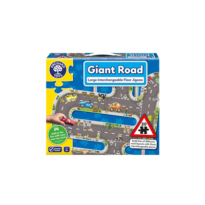 Orchard Toys高速公路巨型道路汽车轨道拼图游戏儿童早教益智玩具