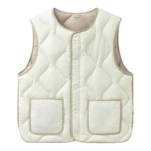巴拉巴拉女童羽绒马甲大童轻薄背心儿童短款白色外套冬装新款童装