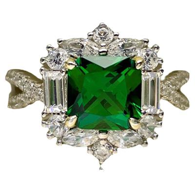 高定人工祖母绿戒女XIUSHU宝石