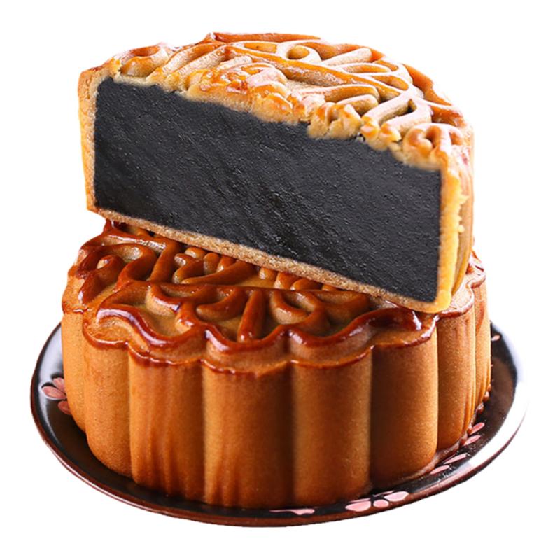 广州月饼天地壹品双黄莲蓉礼盒装送礼蛋黄莲蓉金腿五仁老式传统
