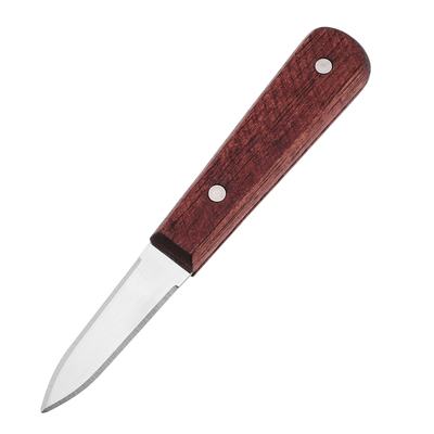 阳江加厚不锈钢花梨木柄牡蛎刀