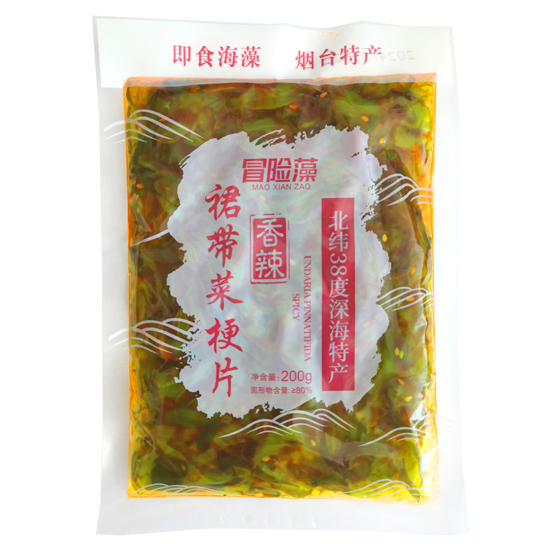 芥末味裙带菜梗丝开袋即食