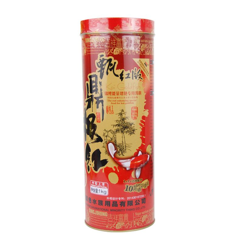超鼎极红蝶尾中颗粒观赏鱼饲料