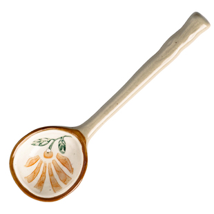 川岛屋日式陶瓷小勺子家用喝汤调羹汤匙可爱高颜值粗陶汤勺ins风