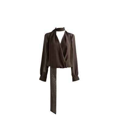 Middletone|套头V领长袖上衣