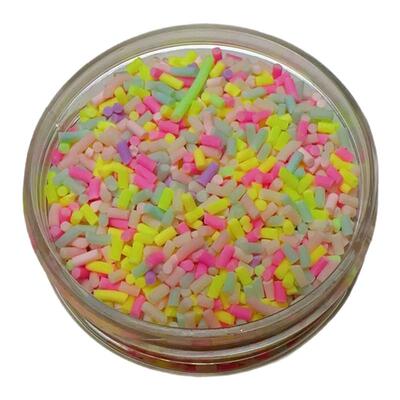 手工仿真Diy七彩短糖粒硅胶滴胶