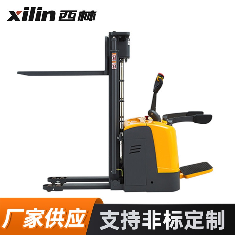 厂家供应站驾式电动叉车 西林CDD15K-II.III货物搬运全电动堆高车