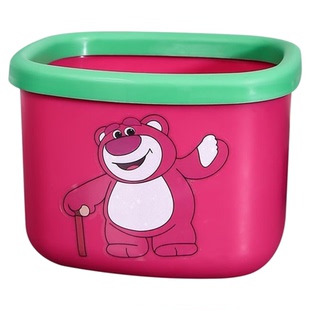 客厅迷你小号创意宿舍卧室加厚可爱桌面草莓熊垃圾桶卡通家用颜值