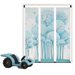 优诗曼室内折叠隐形推拉门卡通客厅卧室阳台厨房隔断衣柜移门定制