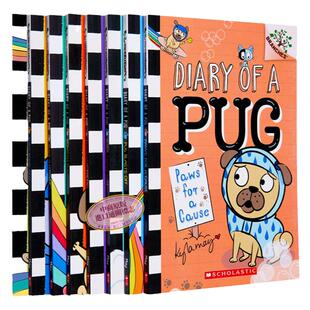 Diary of a Pug 1-8 学乐大树系列桥梁漫画 哈巴狗狗8册套装 英文原版 进口图书 儿童绘本 动物故事图画书 大音