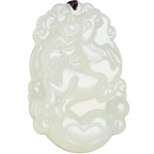 凤飞凰和田玉十二生肖狗吊坠玉石玉佩挂件男士玉坠白玉女款守护神