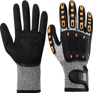 防砸防震防割防撞击防刺防夹救援手套消防矿工油田开采骑行防摔