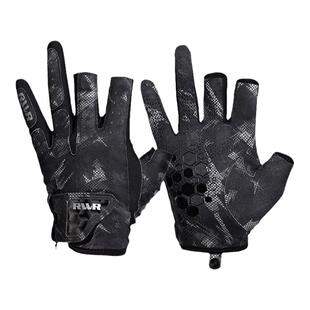 2025春夏RVVR手套户外拉雪丽防滑钓鱼专用耐磨露三指垂钓路亚手套