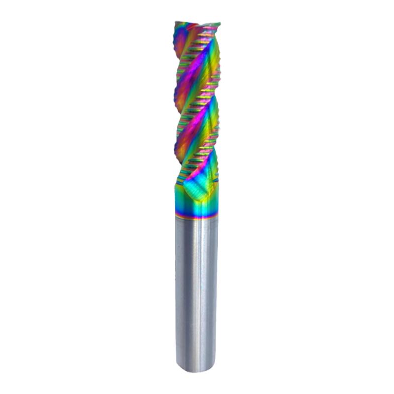 粗皮铣刀铣刀开粗大切削七彩涂层