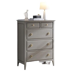 白蜡木轻奢实木斗柜客厅收纳柜卧室多功能美式四五七斗柜抽屉柜子