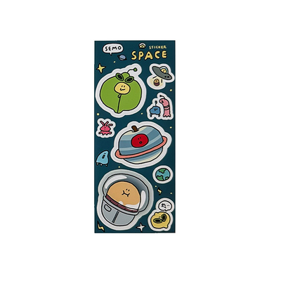 韩国可移除手账贴纸装饰素材咕卡